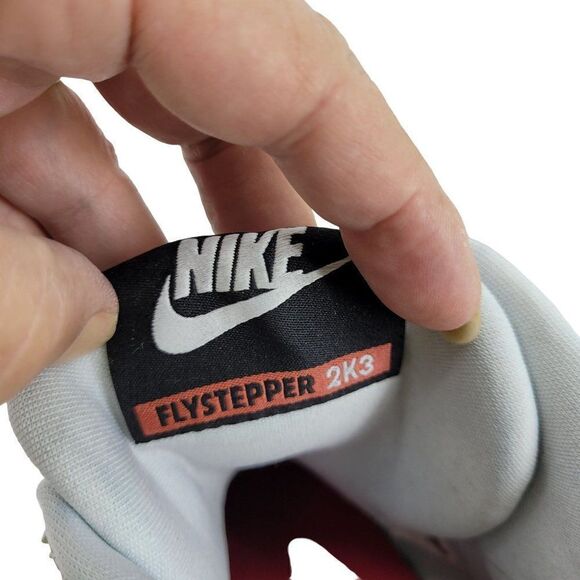Nike‎ Men's Flystepper 2K3 Hi-top Sneakers 9.5 Pure Platinum Gray 677473-002 - Picture 10 of 12